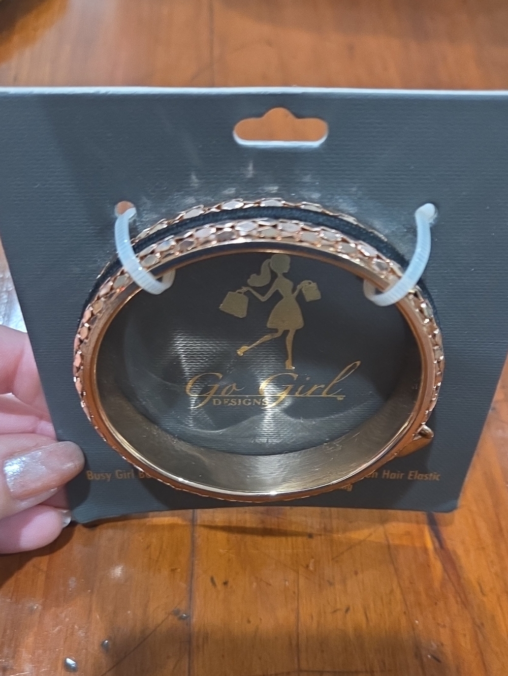 Go Girl Designs, Rose Gold Fashion Bangle Bracelet Set